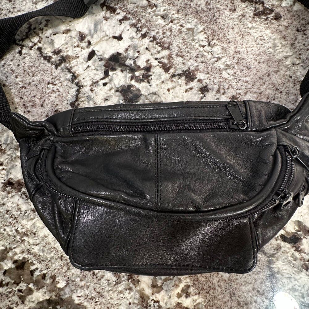 Faux Leather Fanny Pack Hip Bag